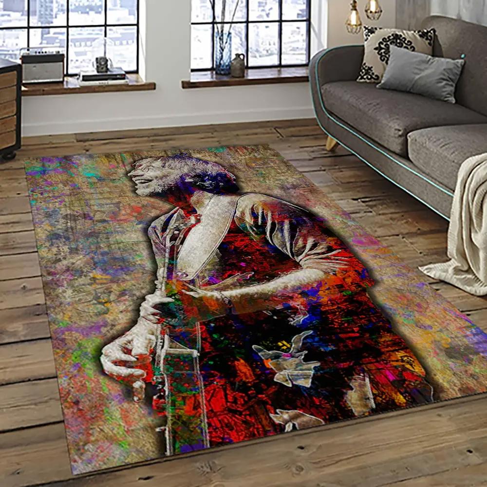 Singer trey anastasio music concert music carpet rectangle area rug ta25 Rectangle Rug