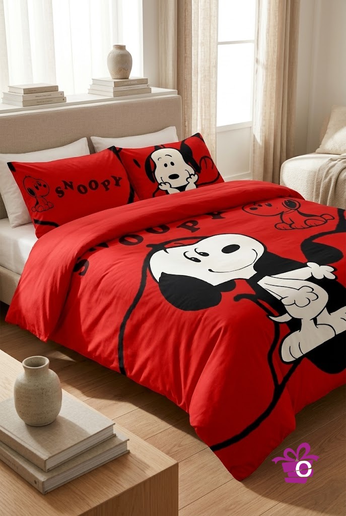 Snoopy 2231 Bedding Set - Cozy Bedroom Home Decor Duvet Cover