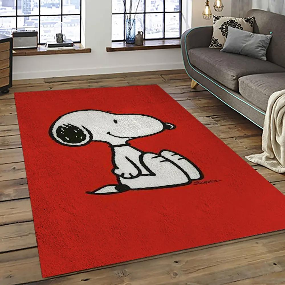 Snoopy cartoon movie carpet rectangle area rug for living room bedroom decor snp50 Rectangle Rug