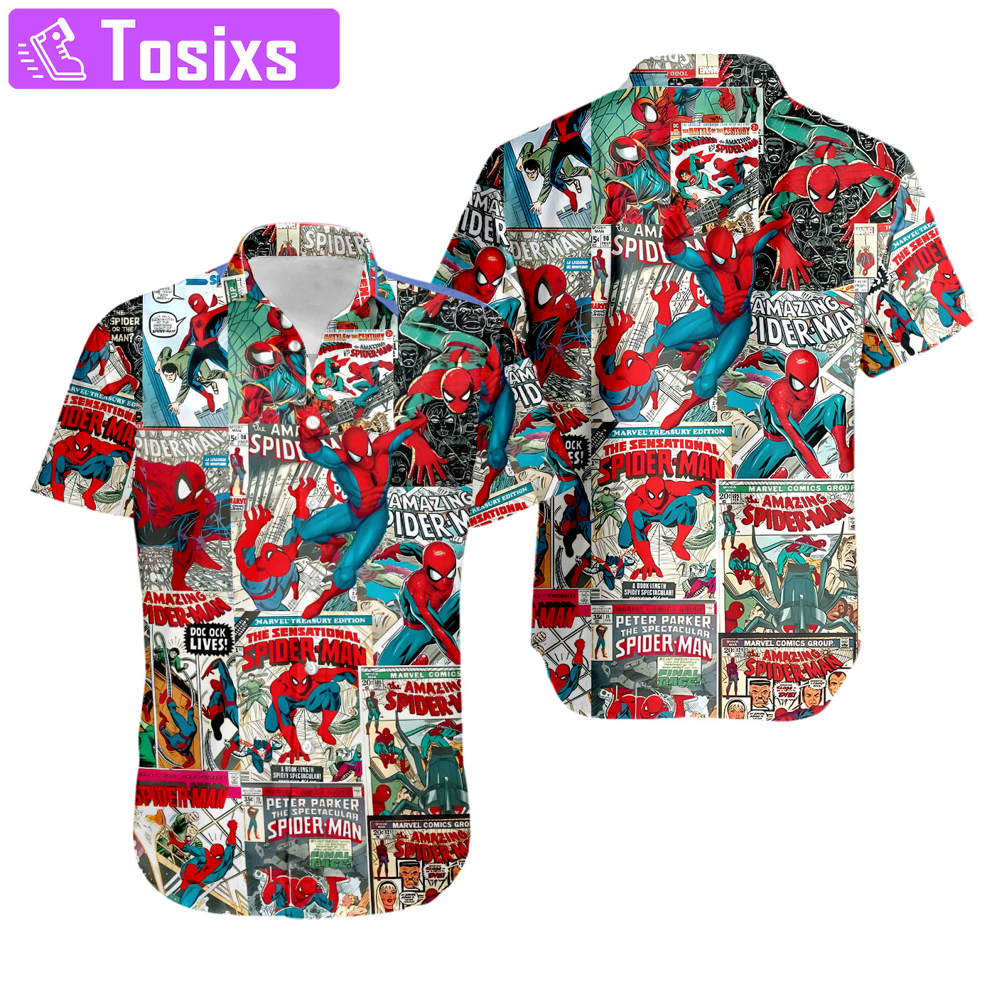 Spider man set 3d hawaiian shirt Hawaii Shirt Shorts & Flip Flops