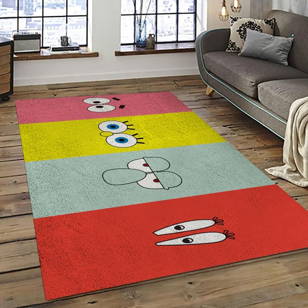 Spongebob squarepants cartoon tv show retangle carpet area rug home decor best gift for family ssp36 Rectangle Rug
