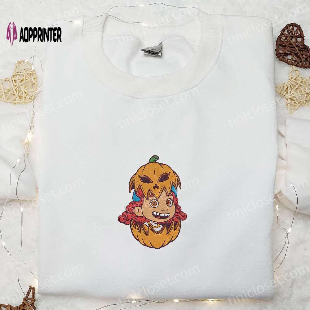 Spooky disney halloween embroidered hoodies & shirts: giulia marcovaldo lucia – perfect for the family! Embroidered Shirt
