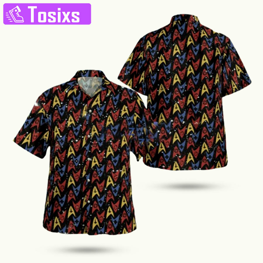Star trek multi logo hawaiian shirt Hawaii Shirt Shorts & Flip Flops
