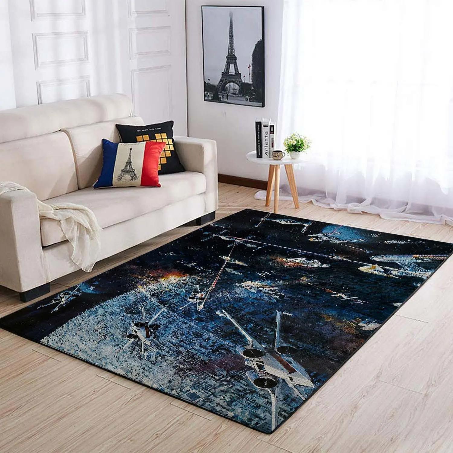 Star wars area rugs movies fans living room carpet sw71212 rug regtangle carpet floor decor home decor Rectangle Rug