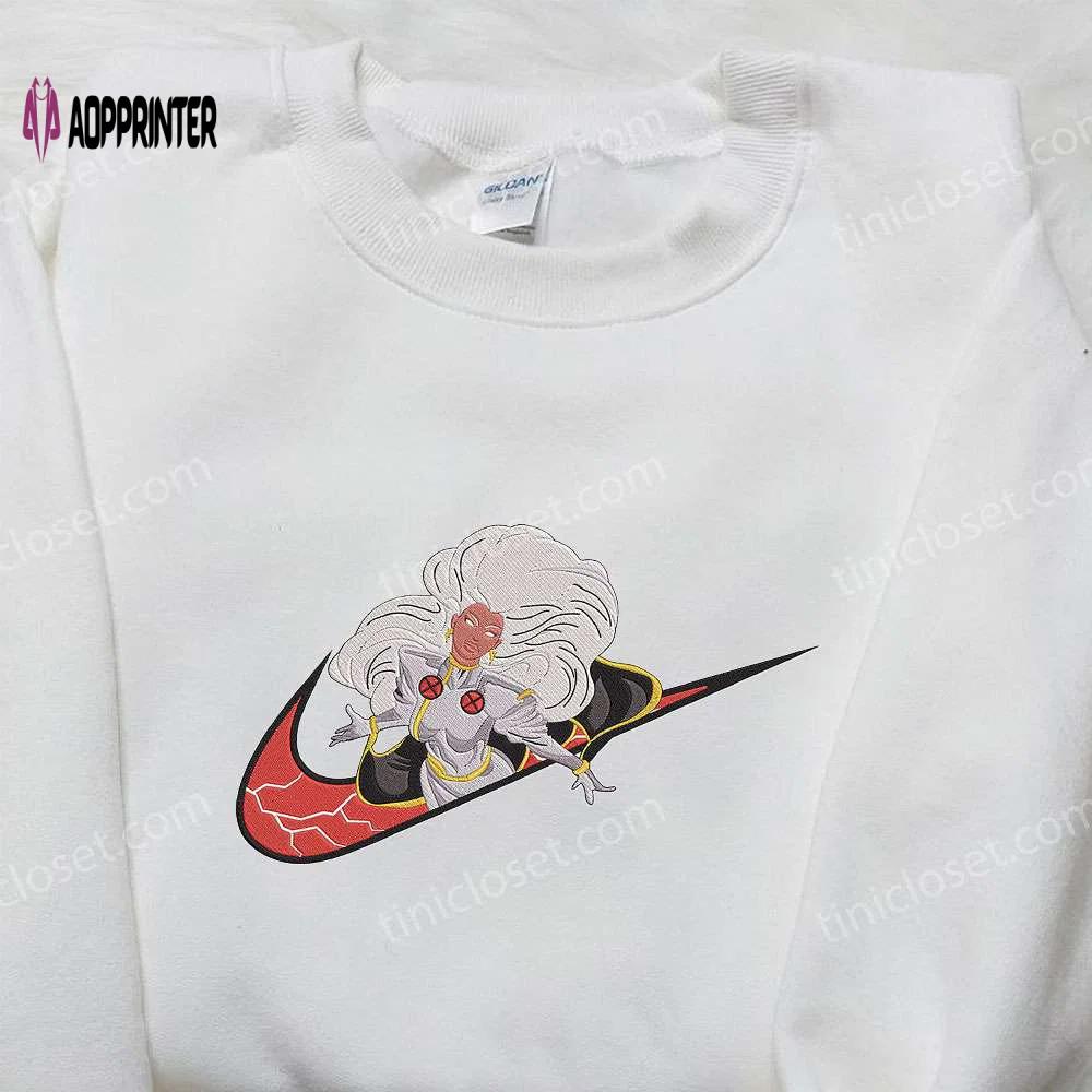 Storm figpin x nike embroidered hoodie xmen & nike inspired shirt Embroidered Shirt