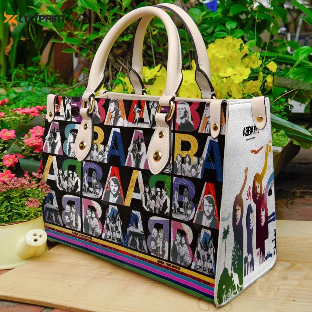 Stylish abba band 3 leather hand bag gift for women’s day gift for women s day – perfect g95 surprise! 3228 Women Leather Hand Bag