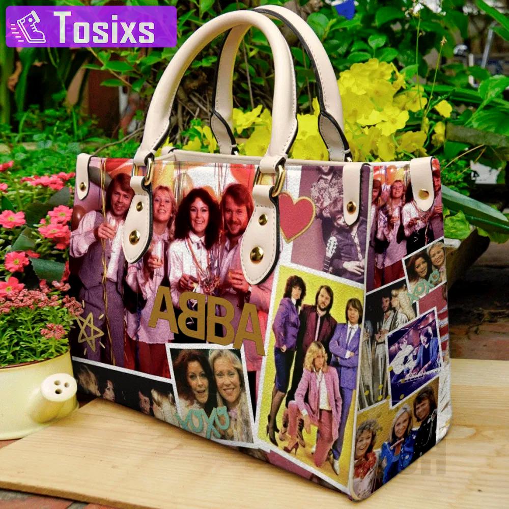 Stylish abba band leather handbag gift for women s day – ch 3711 Women Leather Hand Bag