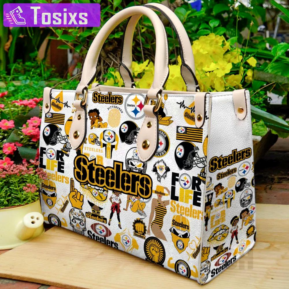 Stylish pittsburgh steelers leather handbag – perfect women s day gift 314 Women Leather Hand Bag
