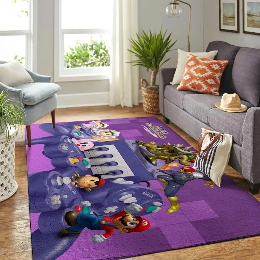 Super smash bros. area rug living room rug home decor gaming gfd 1912234 Rectangle Rug