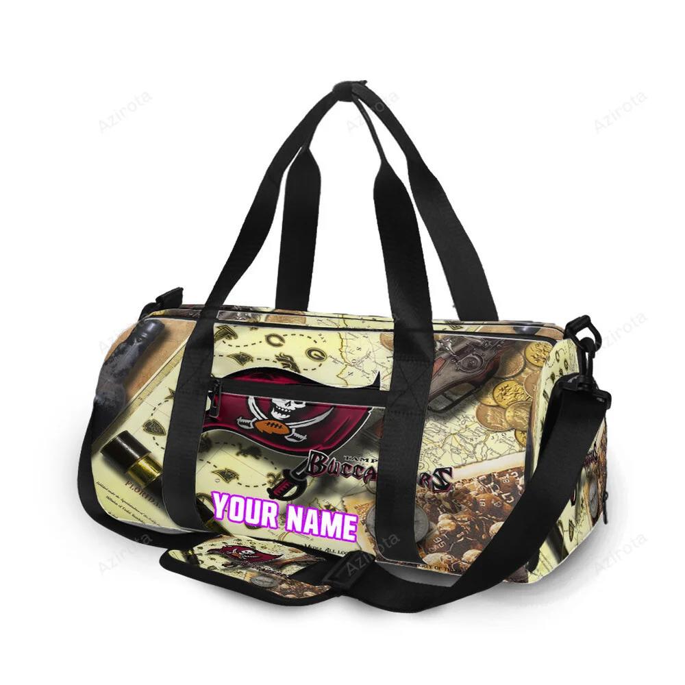 Tampa bay buccaneers map v20 personalized name travel bag gym bag 2518 Travel Bag