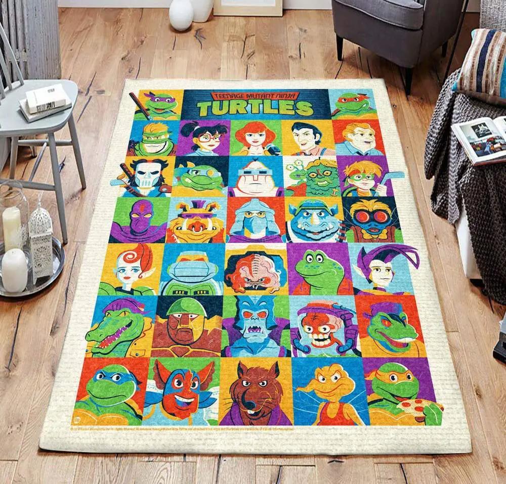 Teenage mutant ninja turtles 6 dhckl0810 rug living room rug home decor Rectangle Rug