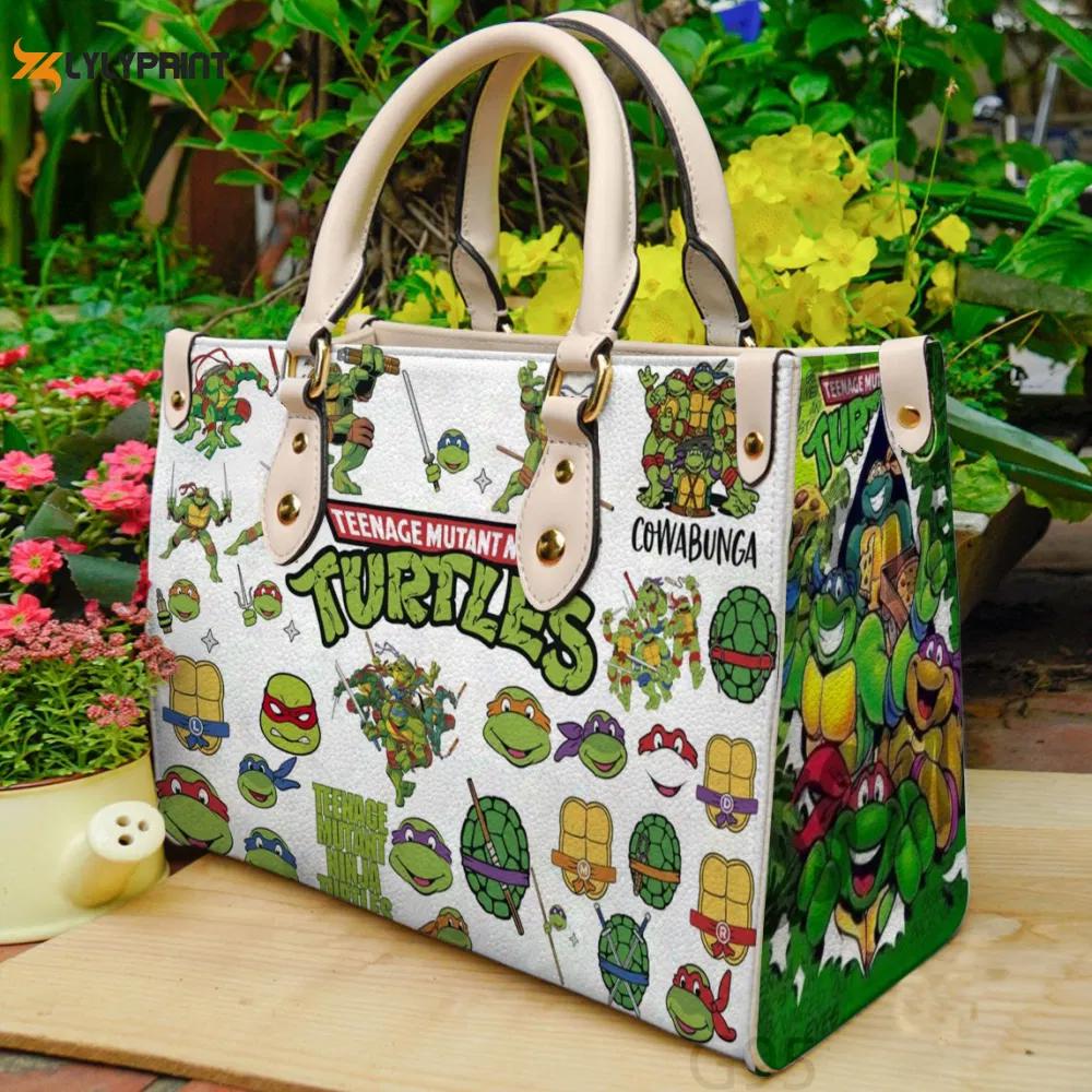 Teenage mutant ninja turtles a0 leather bag g95 1178 Women Leather Hand Bag