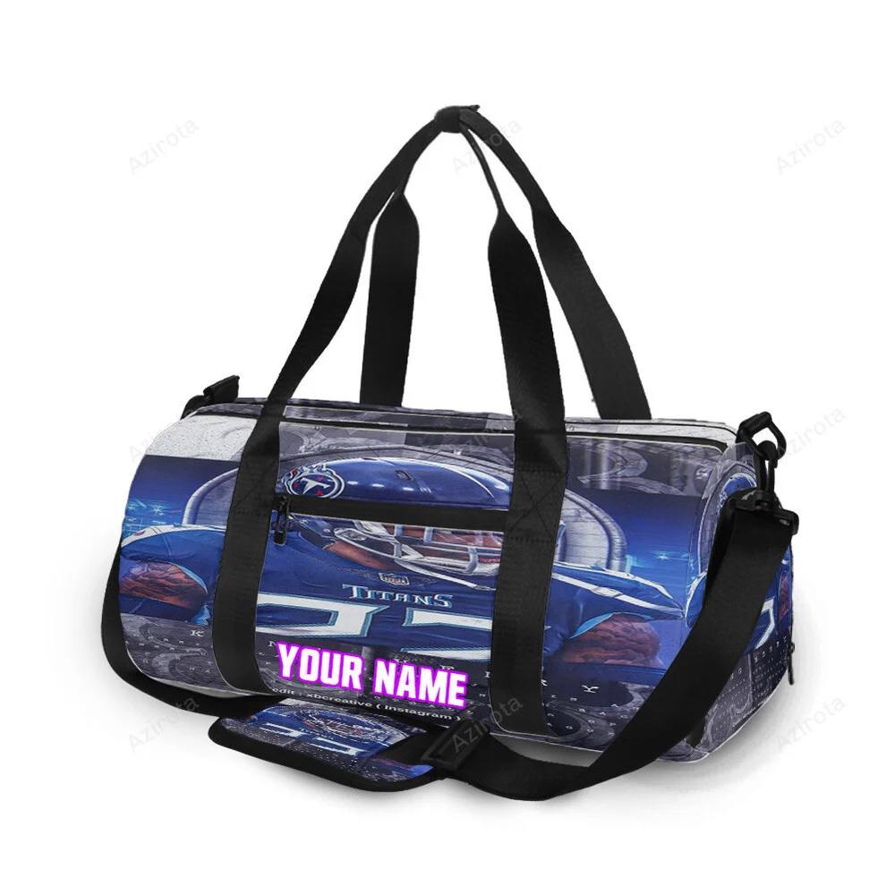 Tennessee titans derrick henry5 personalized name travel bag gym bag 1431 Travel Bag