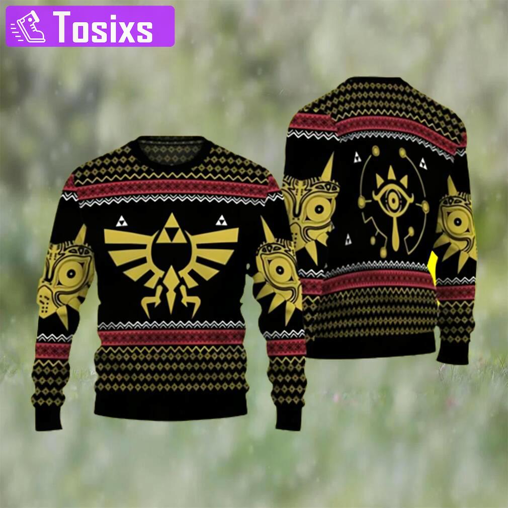 The legend of zelda ugly knitted christmas sweater xmass gift for fan Christmas Ugly Sweater