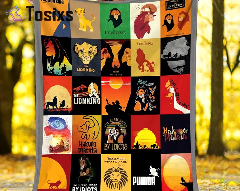 The lion king fleece blanket, lion king simba mufasa nala throw blanket