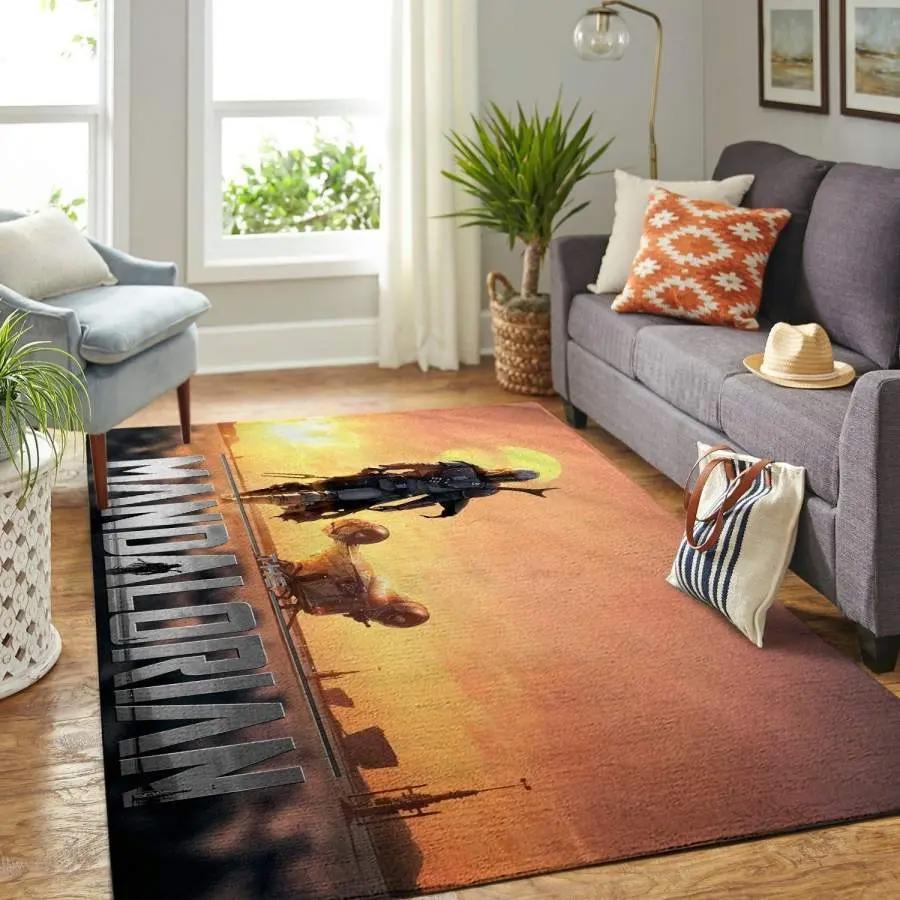 The mandalorian area rug living room rug home decor star wars movie 2001026 Rectangle Rug