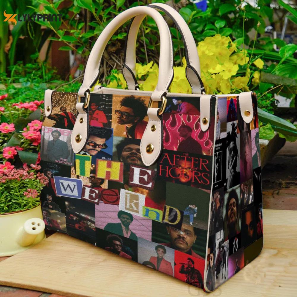 The weeknd leather bag for women gift 1622 Women Leather Hand Bag