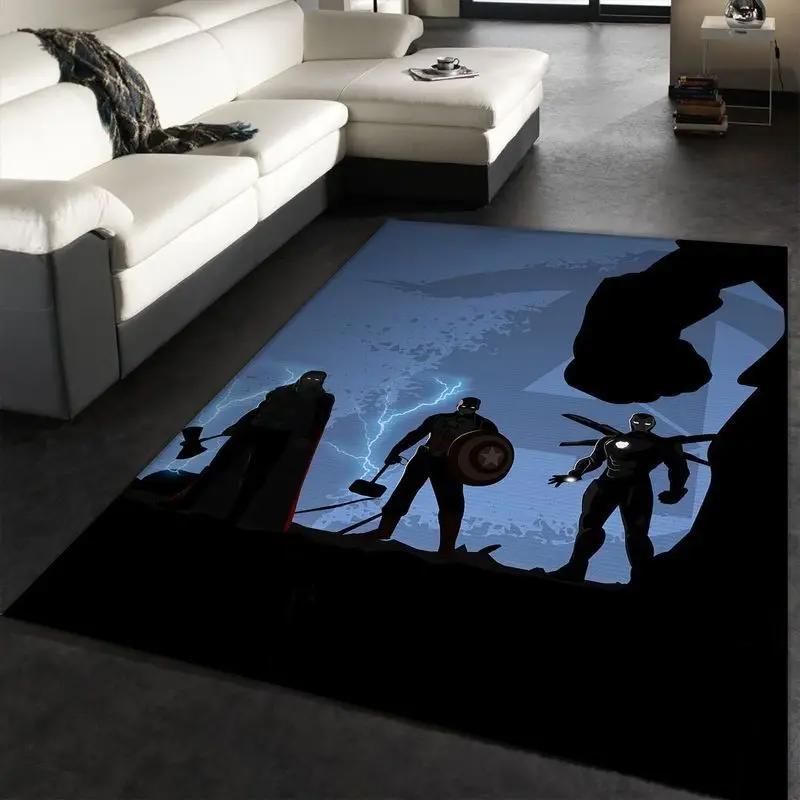 Thor captain america iron man hulk area rug living room and bed room rug Rectangle Rug