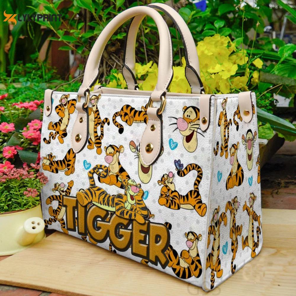 Tigger winnie the pooh cute leather bag for women gift 1988 Women Leather Hand Bag