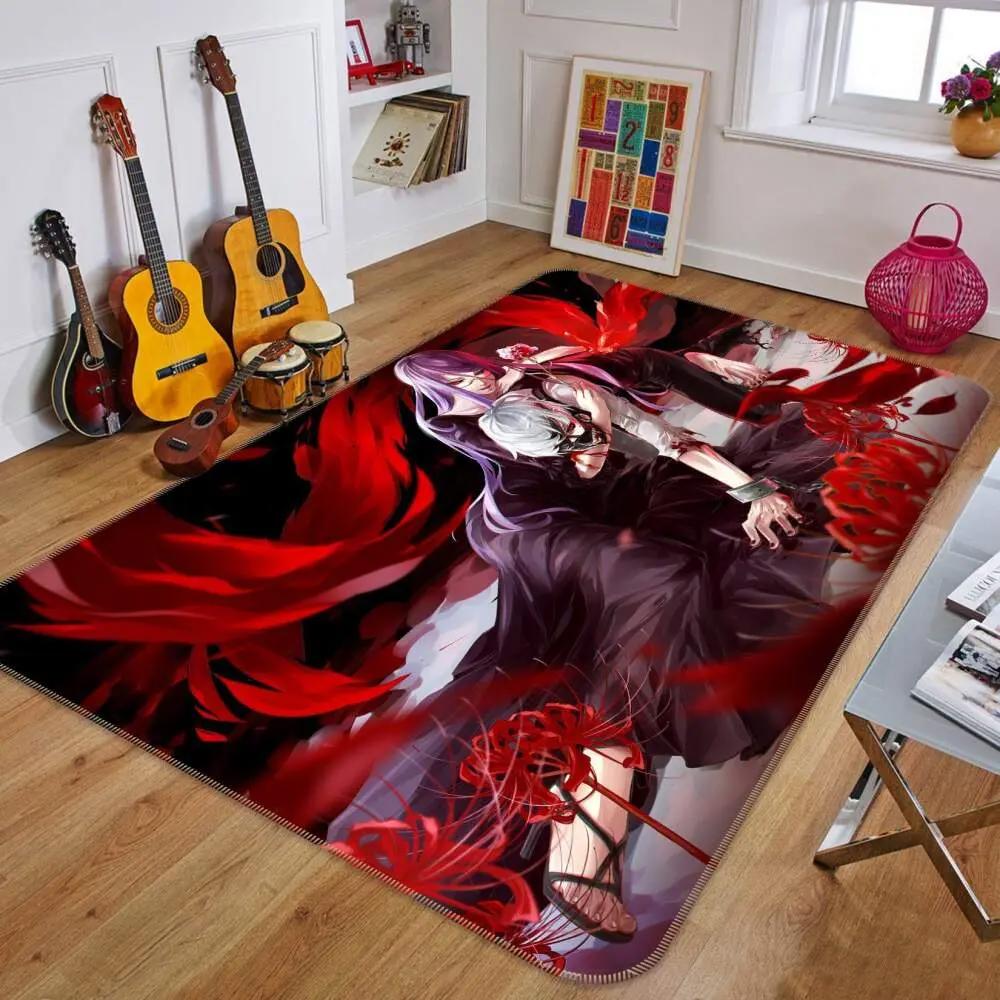 Tokyo ghoul anime 23 area rug living room and bed room rug rug regtangle carpet floor decor home decor Rectangle Rug
