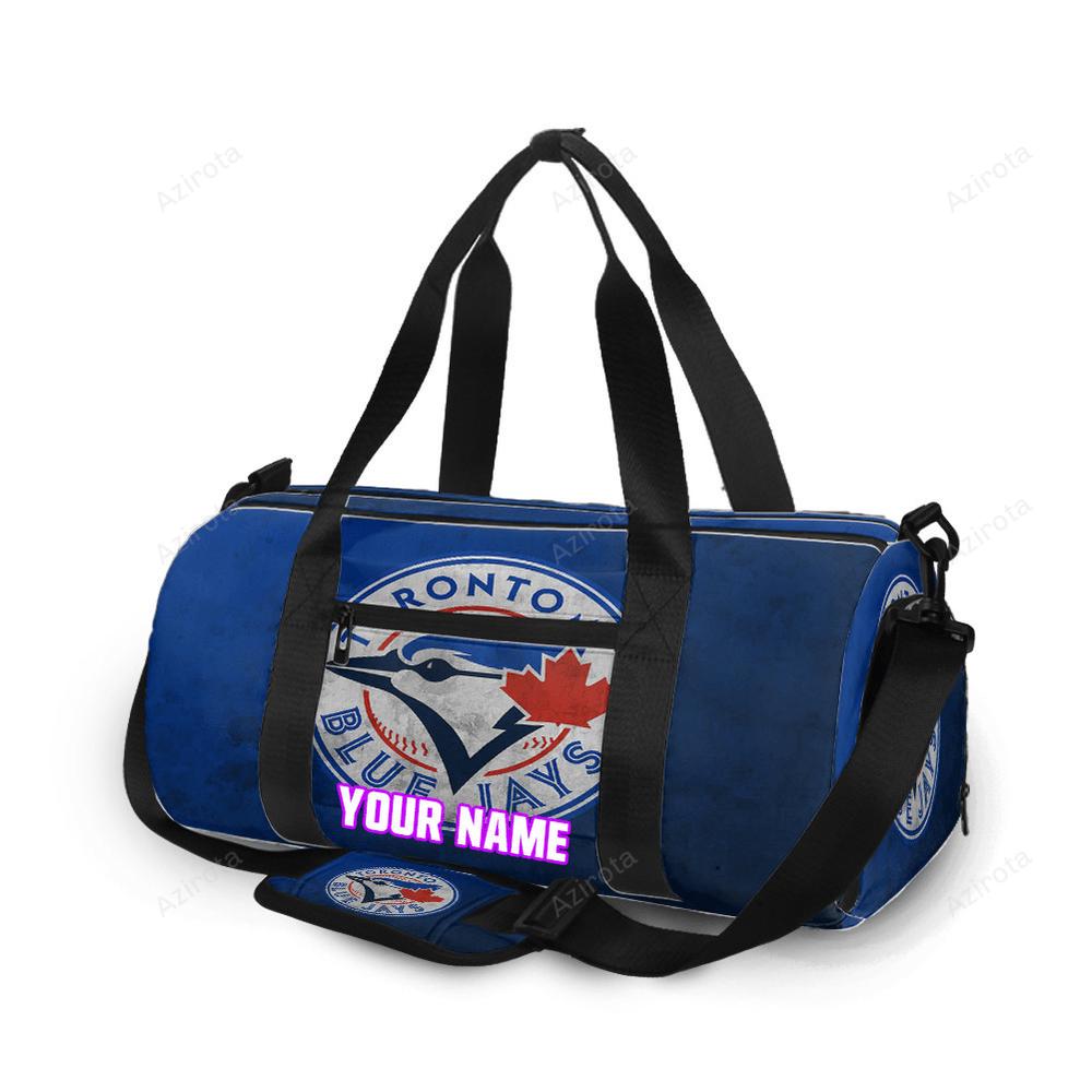 Toronto blue jays russell bird blue color splash personalized name travel bag gym bag 2590 Travel Bag