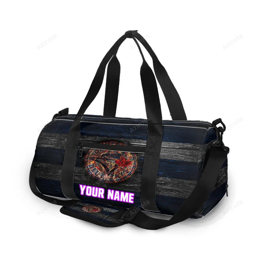 Toronto blue jays russell bird lava wood personalized name travel bag gym bag 2546 Travel Bag
