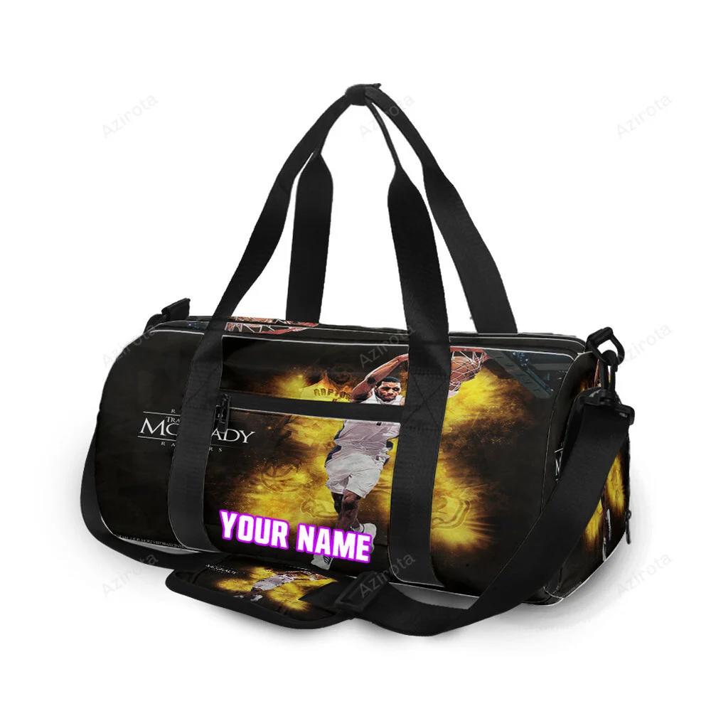 Toronto raptors tracy mcgrady1 personalized name travel bag gym bag 2488 Travel Bag