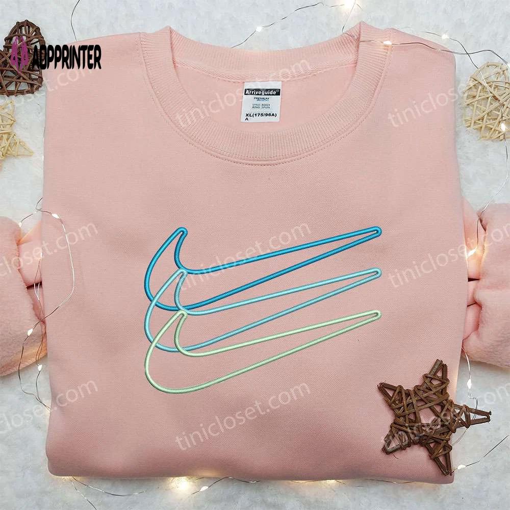 Triple outline x nike embroidered hoodie & shirt: best birthday gift ideas Embroidered Shirt