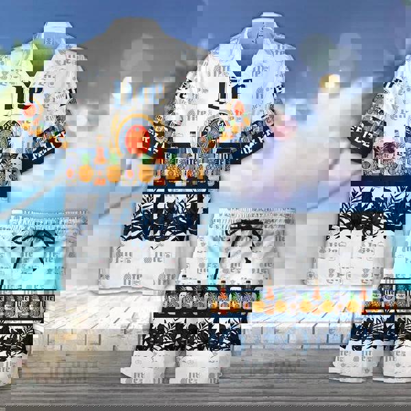 Tropical pineapple miller lite hawaiian shirt Hawaii Shirt Shorts & Flip Flops