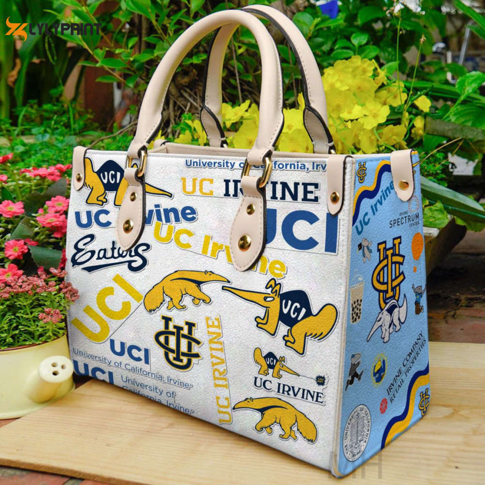 Uc irvine anteaters leather handbag gift for women 328 Women Leather Hand Bag