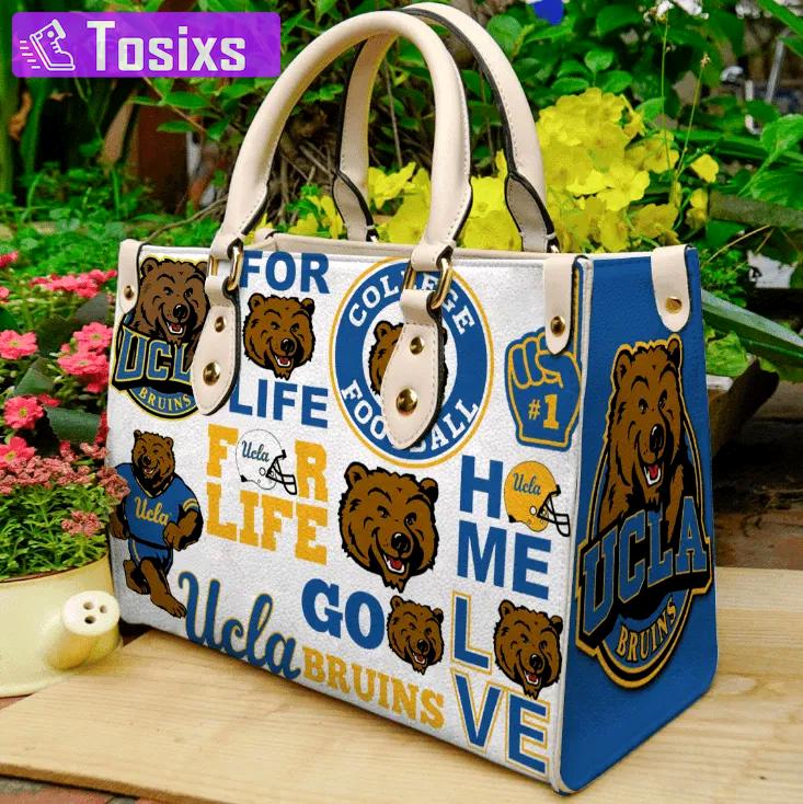 Ucla bruins 1 leather handbag 2613 Women Leather Hand Bag