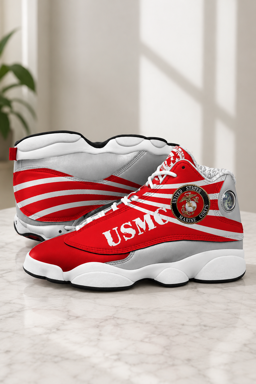 USMC Air Jordan 13 Sneakers - Custom JD13 Shoes