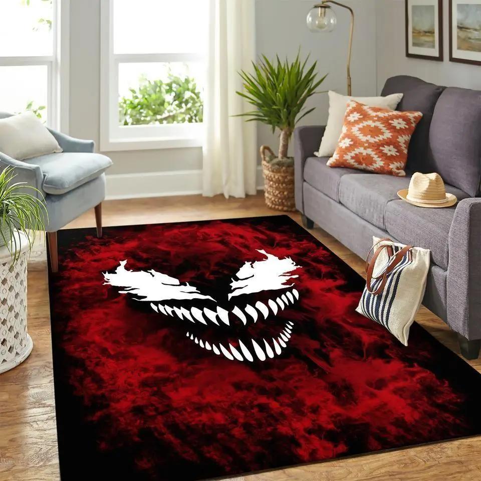 Venom area rugs marvel movies bedroom living room carpet home rug regtangle Rectangle Rug