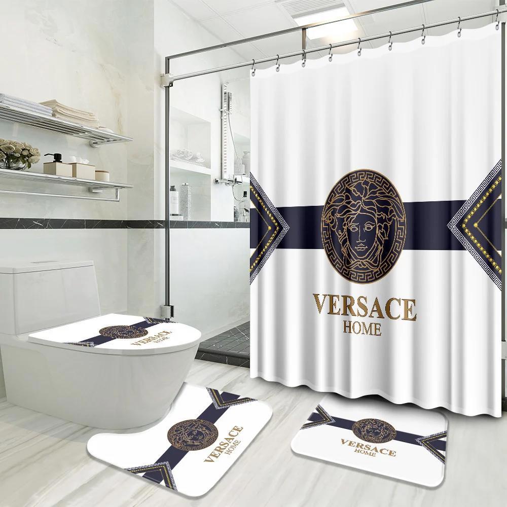 Versace home decor bathroom sets bath mat hypebeast luxury fashion brand Bathroom Set