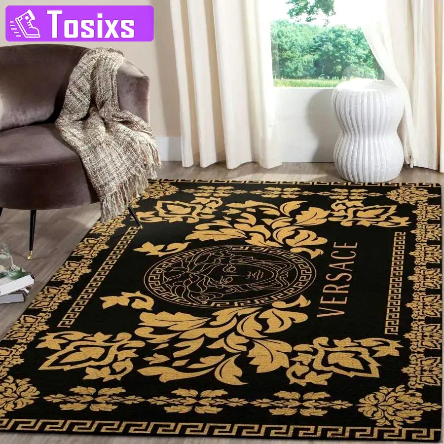 Versace limited logo type 1073. Upgrade Your Living Room with Luxury Home Decor: Area Carpets, Floor Decor, Door Mats, and Hot Gift Items with style a High-End Fashion Brand Rectangle Rug