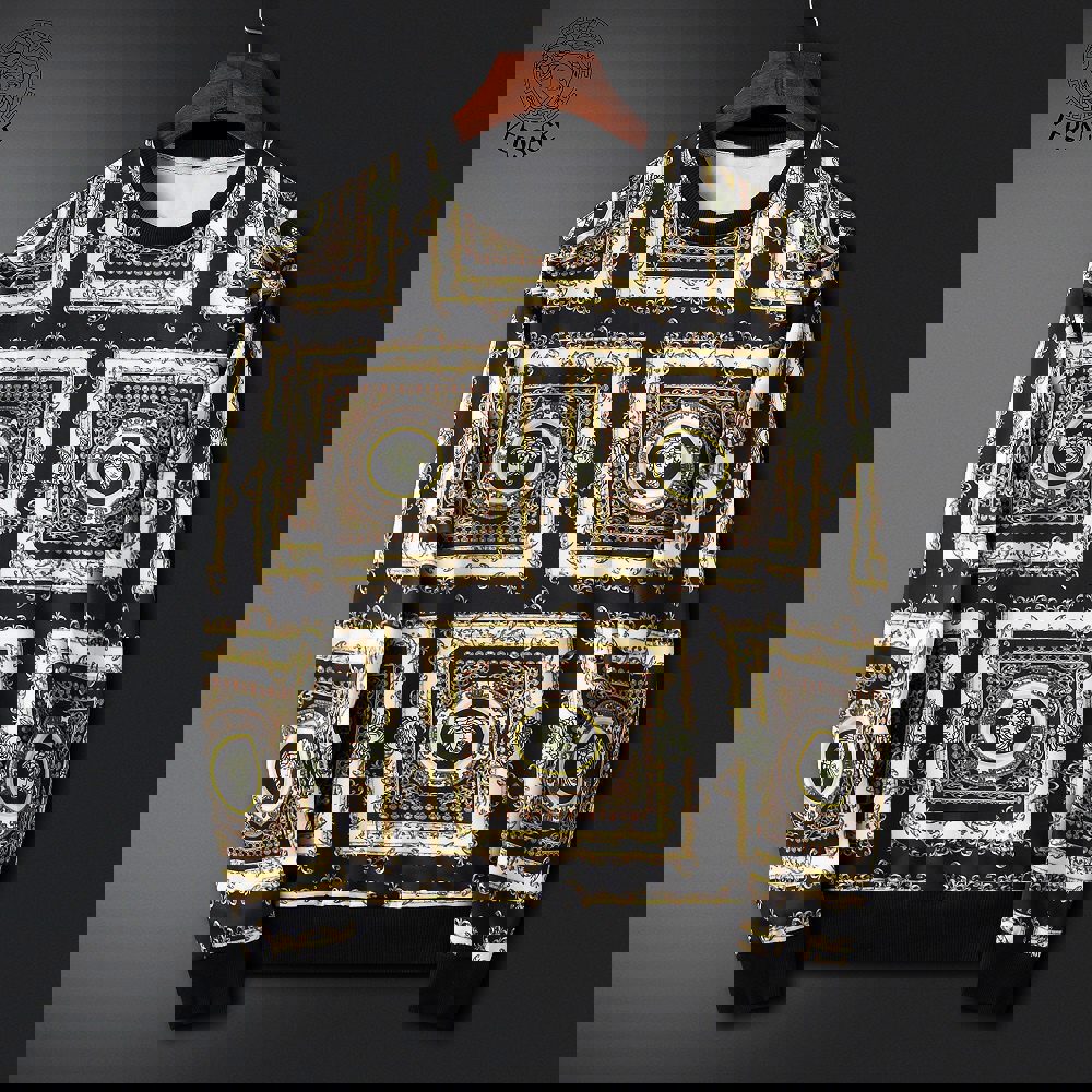 Versace luxury ugly sweater for winter hot 2024  style 861 Christmas Ugly Sweater