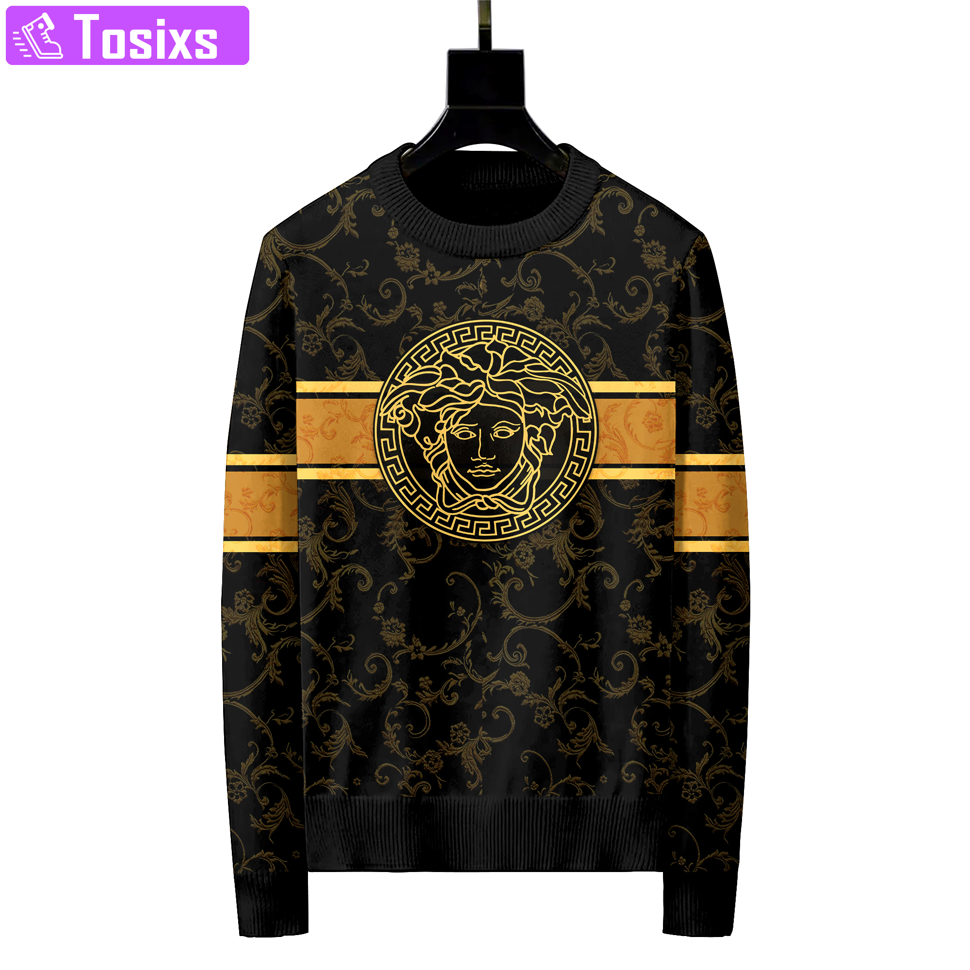Versace luxury ugly sweater for winter hot 2025style 210 Christmas Ugly Sweater