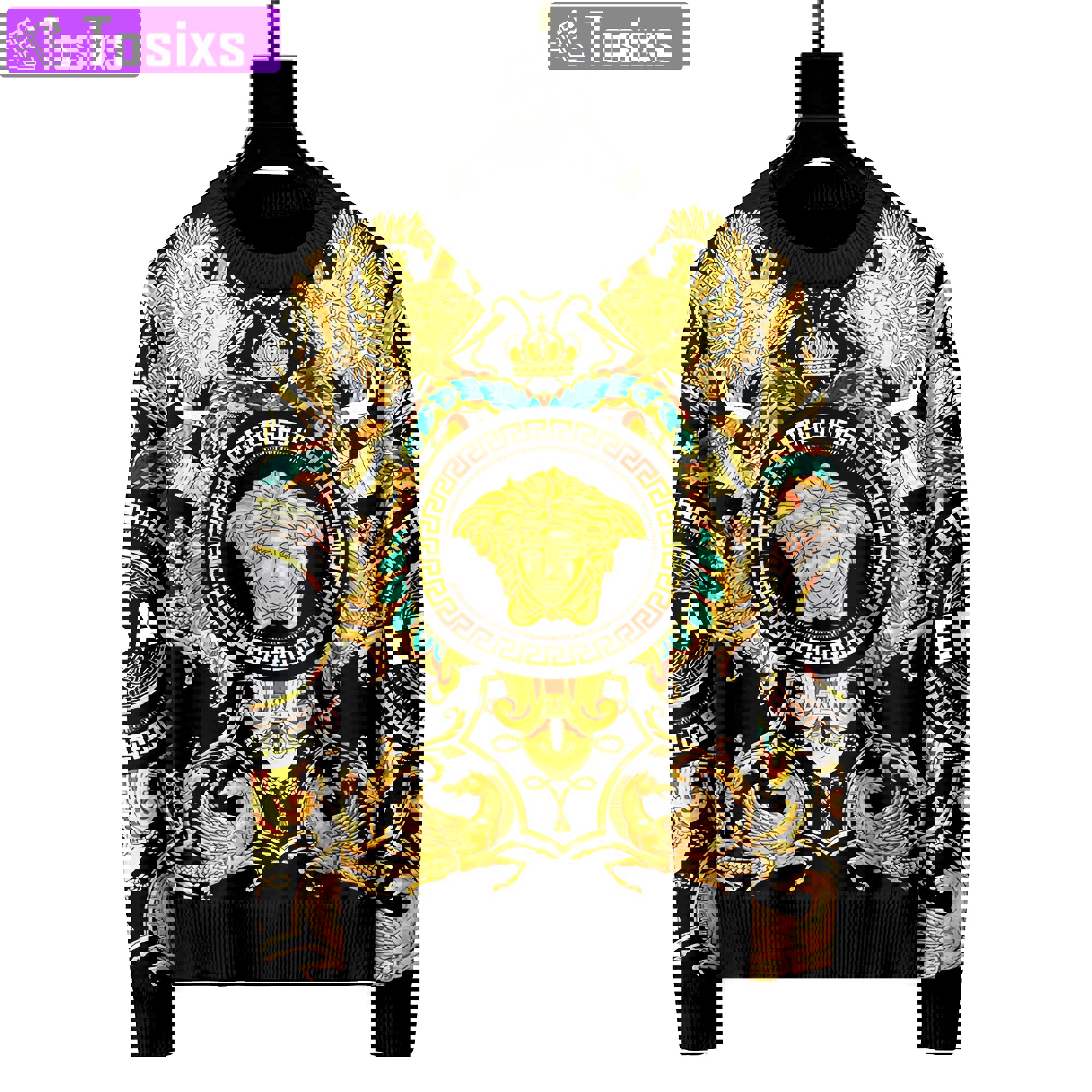 Versace luxury ugly sweater for winter hot 2025style 256 Christmas Ugly Sweater