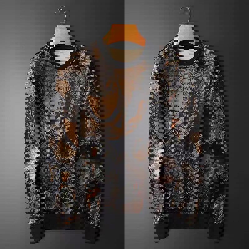 Versace luxury ugly sweater for winter hot 2025style 260 Christmas Ugly Sweater