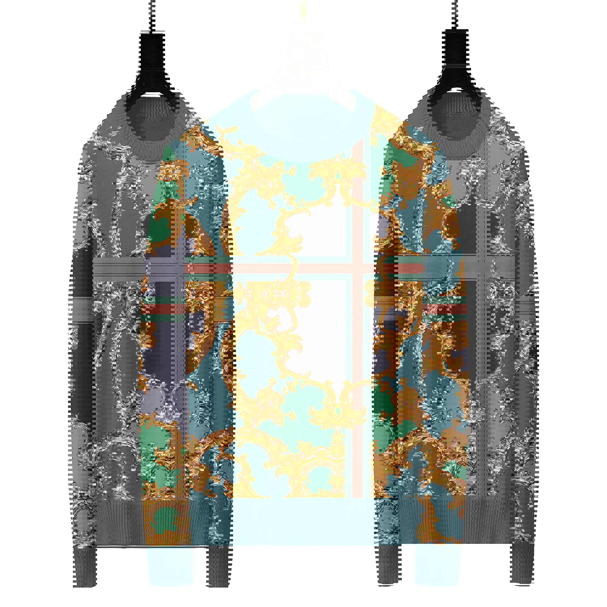 Versace luxury ugly sweater for winter hot 2025style 678 Christmas Ugly Sweater