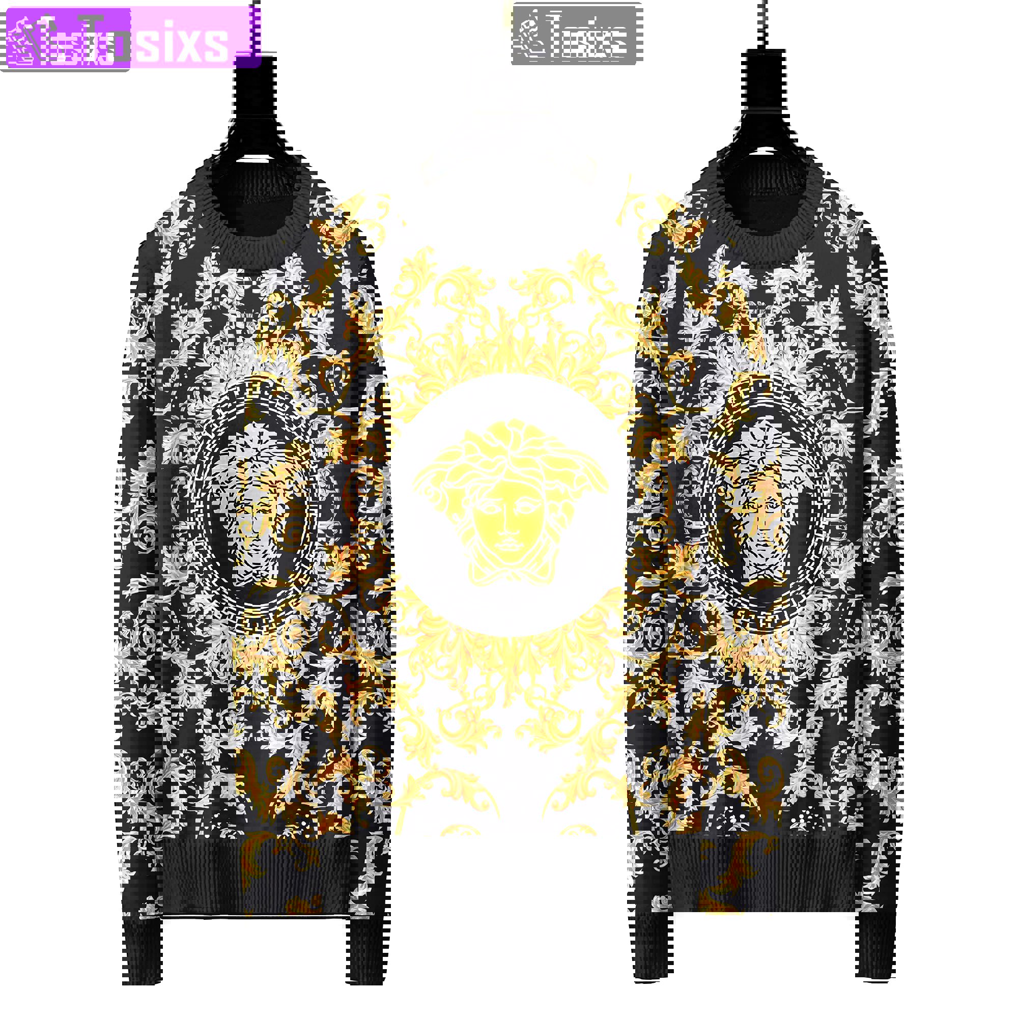 Versace luxury ugly sweater for winter hot 2025style 822 Christmas Ugly Sweater