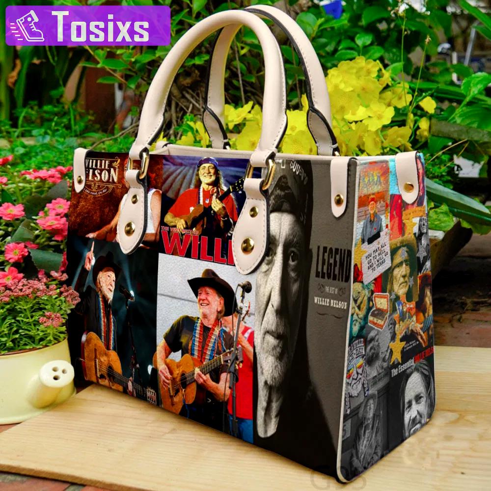 Willie nelson 1 leather bag for women gift 4006 Women Leather Hand Bag