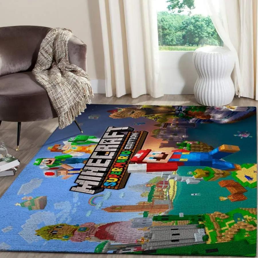 Woof woof beagle pattern print area rug living room rug home decor Rectangle Rug