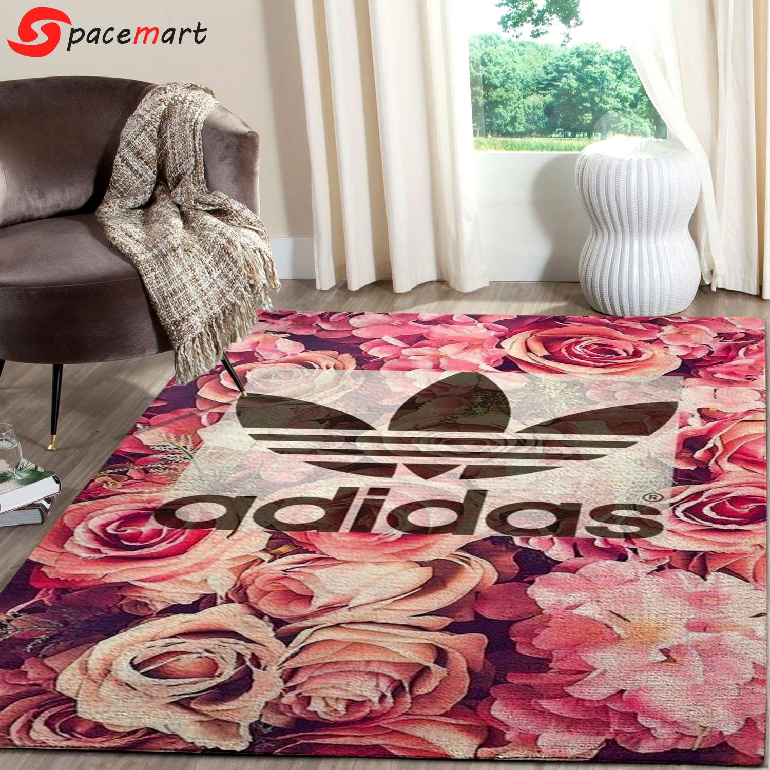 Adidas luxury brand 9 area rug carpet living room and bedroom mat