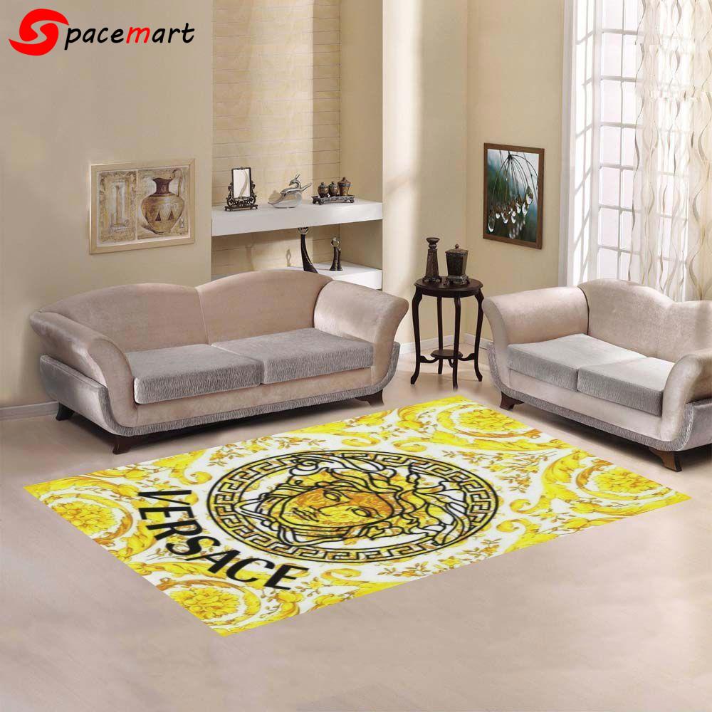 Versace area rug carpet hypebeast carpet luxurious fashion brand logo living type 449