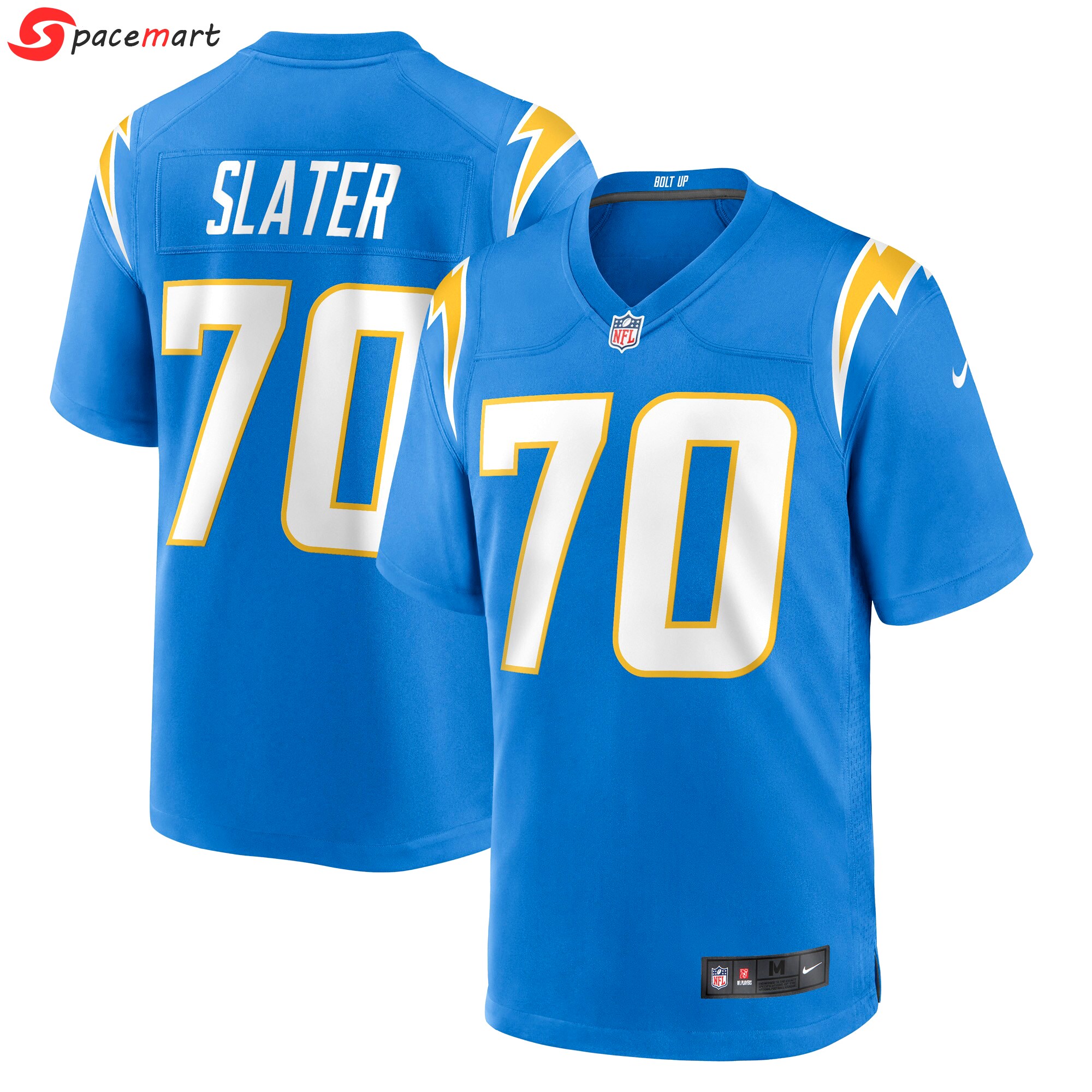 Rashawn slater los angeles chargers nike game jersey color powder blue  Baseball NFL Jersey Sports Replica NFLFootball For Fans