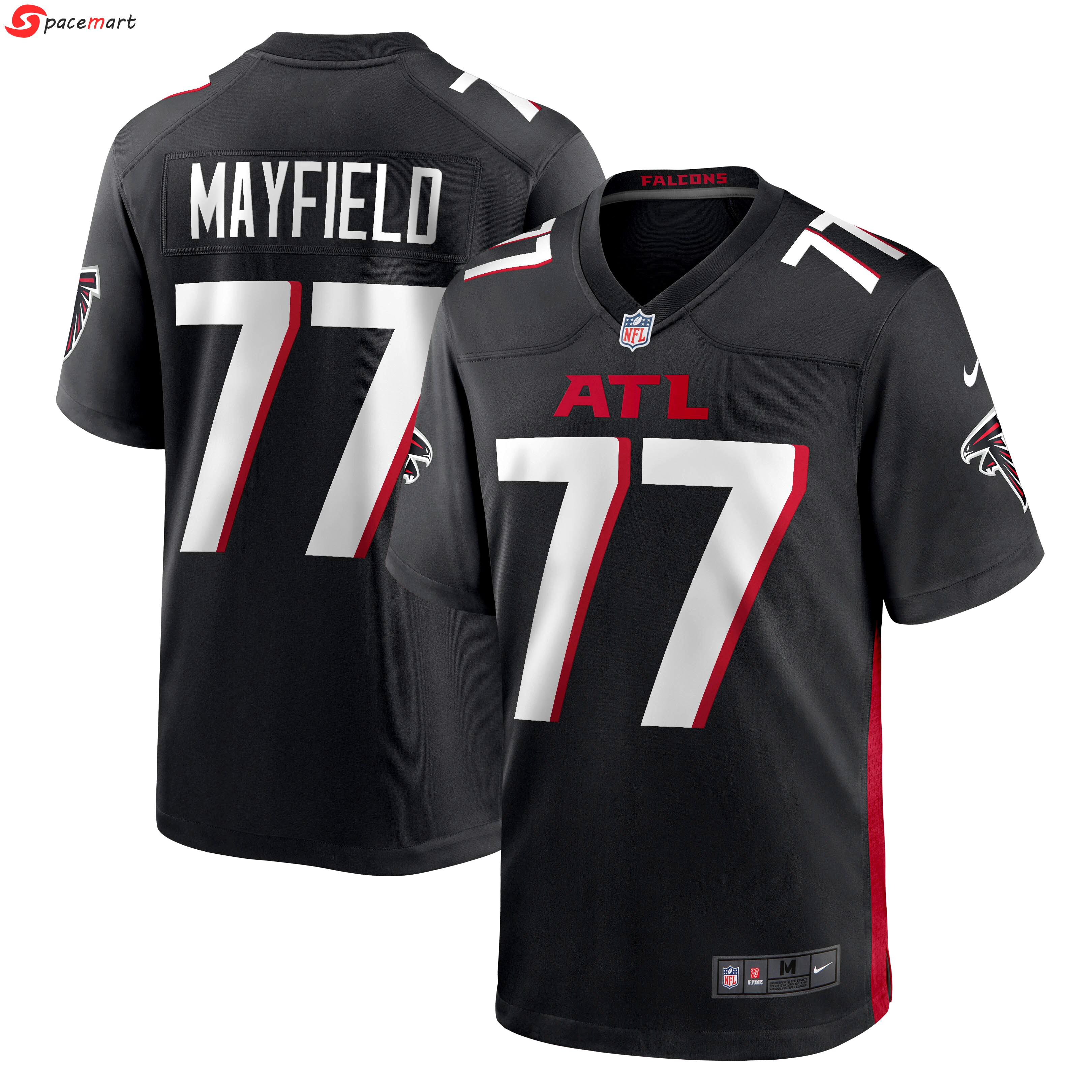 Jalen mayfield atlanta falcons nike game jersey color black  Baseball NFL Jersey Replica NFLFootball Sports For Fans