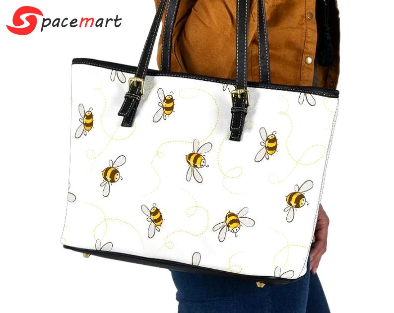 Bee leather handbag - shoulder tote bag 81 Leather Tote Bag