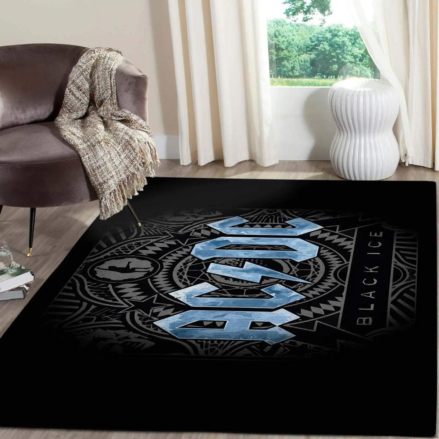 Ac dc hard rock band living room carpet living room rugs rcdd81f33890 rug regtangle carpet floor decor home decor Rectangle Rug