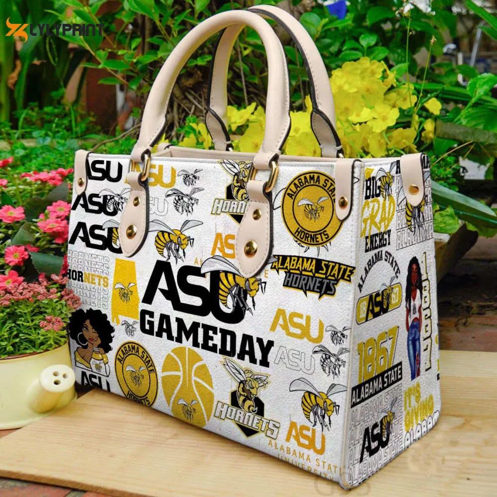 Alabama state hornets leather handbag gift for women 528 Women Leather Hand Bag